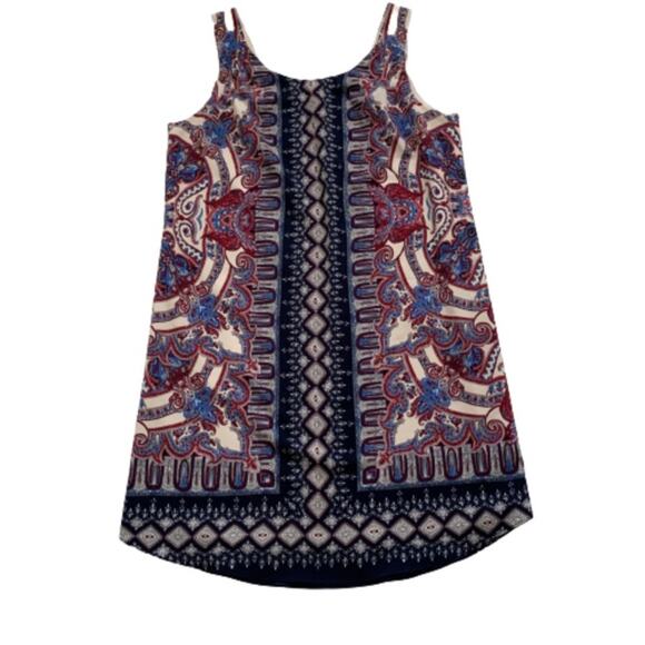 Lila Rose Dress Floral Paisley Print Sleeveless Shift Summer Tank Dress Size 2 - Picture 9 of 14